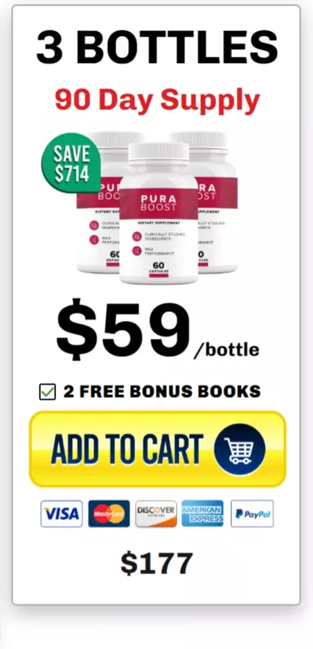 Pura Boost™ 3 bottles pricing